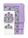 Lavender Blossom Hand Block Print Dohar - Single - Sunesa