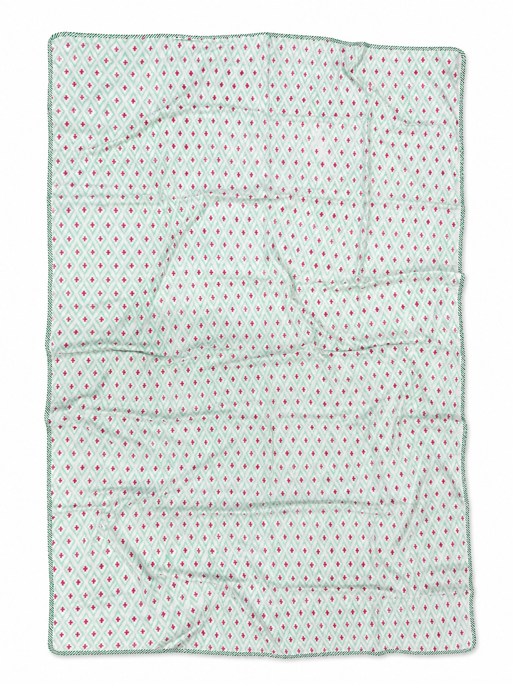Pink Mughal Garden Hand Block Print Dohar (Single) - Sunesa