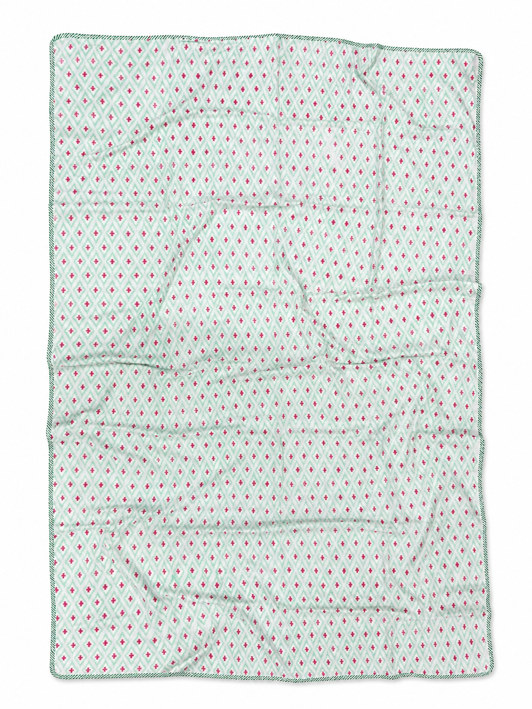 Pink Mughal Garden Hand Block Print Dohar (Single)