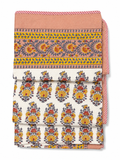 Peach Summer Blossom Hand Block Print Dohar (Single) - Sunesa