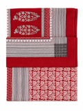Red Bagh Hand Block Print Bed Sheet - Sunesa