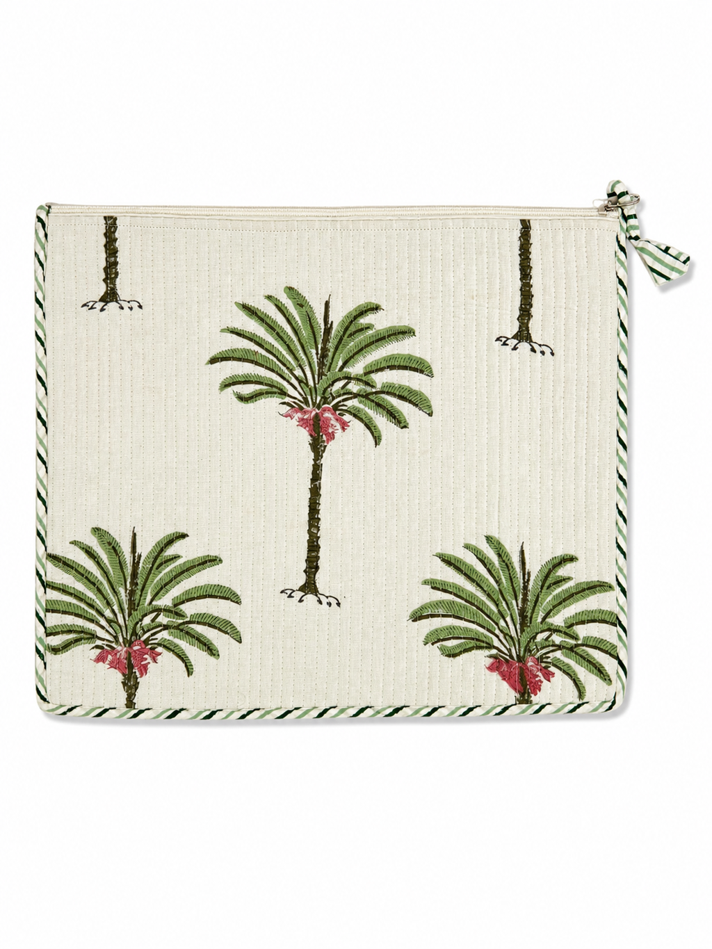 Tropical Grove Hand Block Print Laptop Sleeve - Sunesa