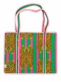 Neon Tiger Hand Block Print Large Tote - Sunesa