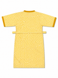 Yellow and White Chevron Bathrobe - Sunesa
