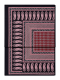 Red & Black Bagh Hand Block Print Bed Sheet - Sunesa