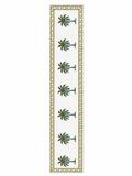 Tropical Trees Hand Block Print Table Runner - Sunesa