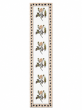 Peach Rose Hand Block Print Table Runner - Sunesa