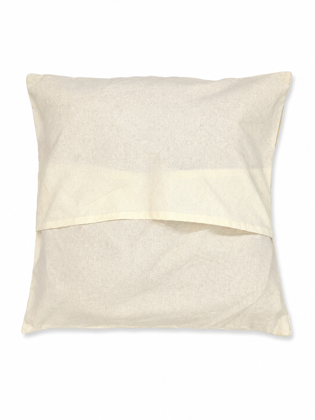 Mustard Yellow Floral Hand Block Print Cushion Cover