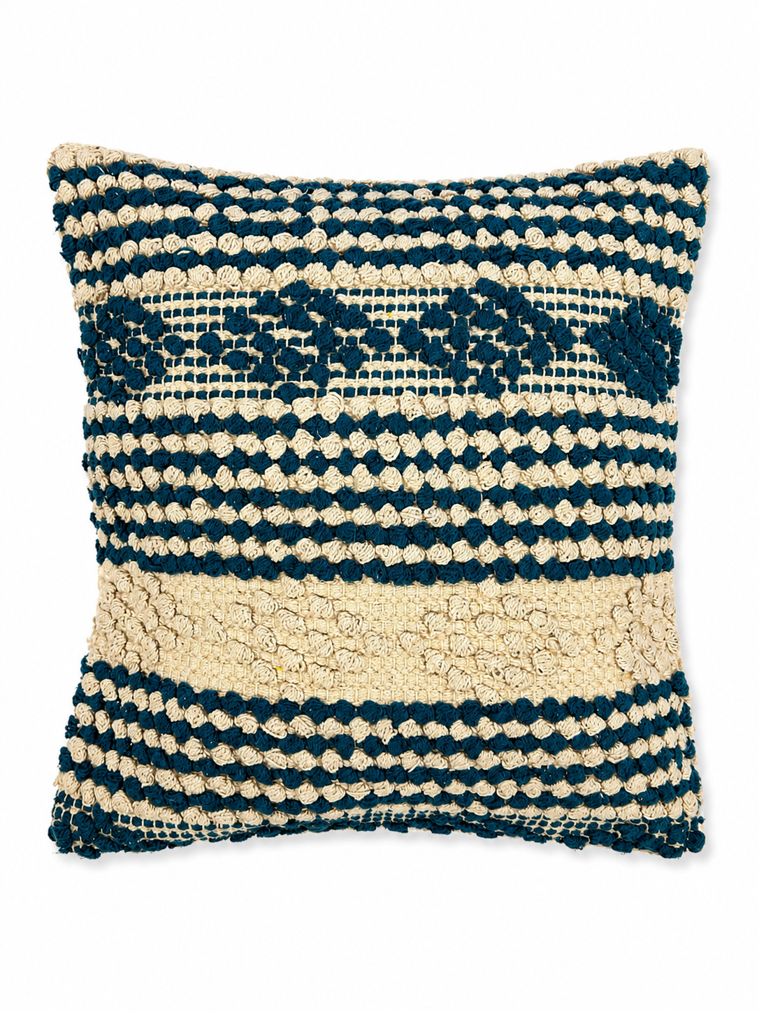 Textured Indigo Cushion Cover