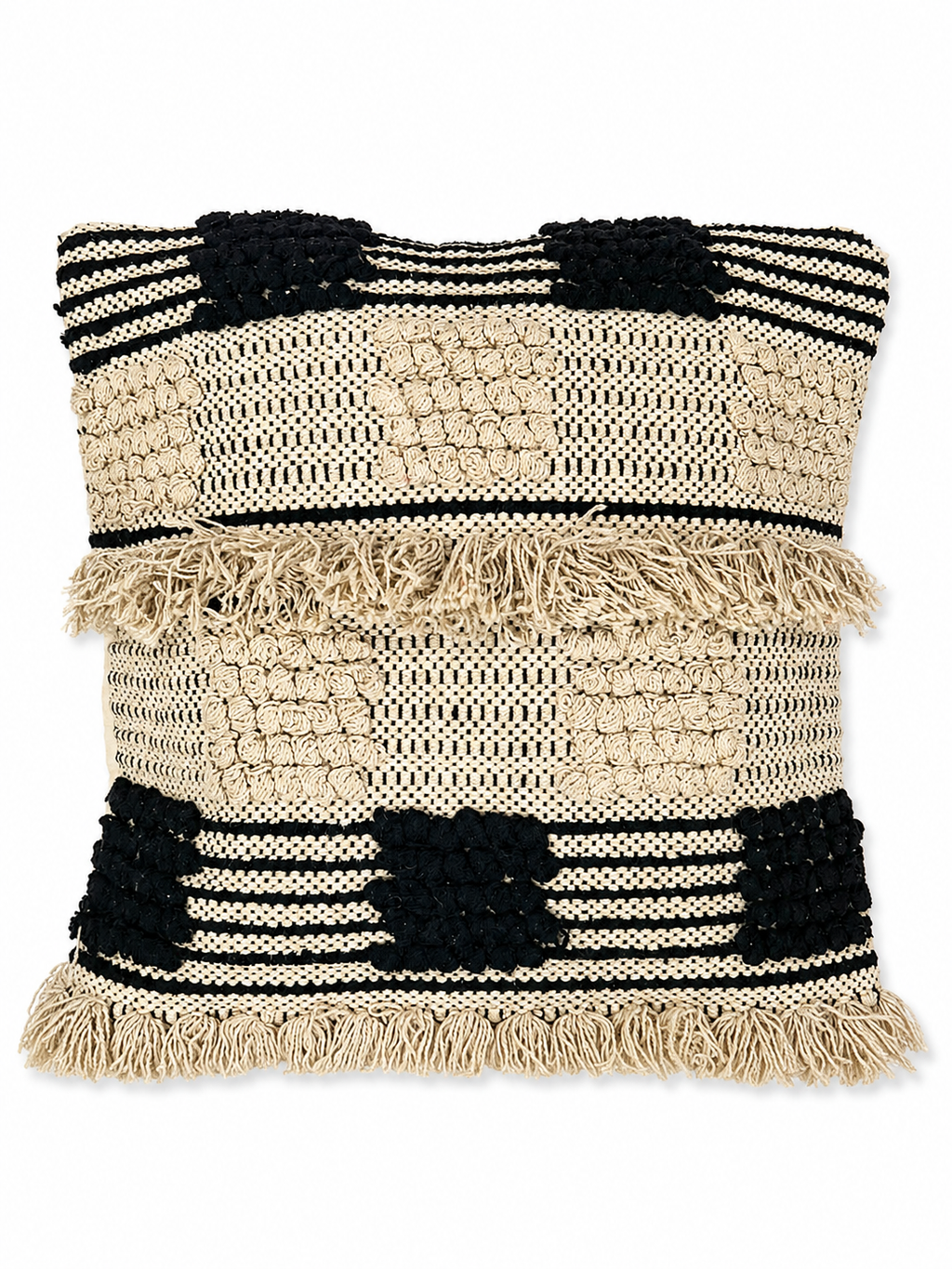 Fringed Boho Cushion Cover - Sunesa