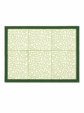 Green & White Hand Block Print Table Set - Sunesa
