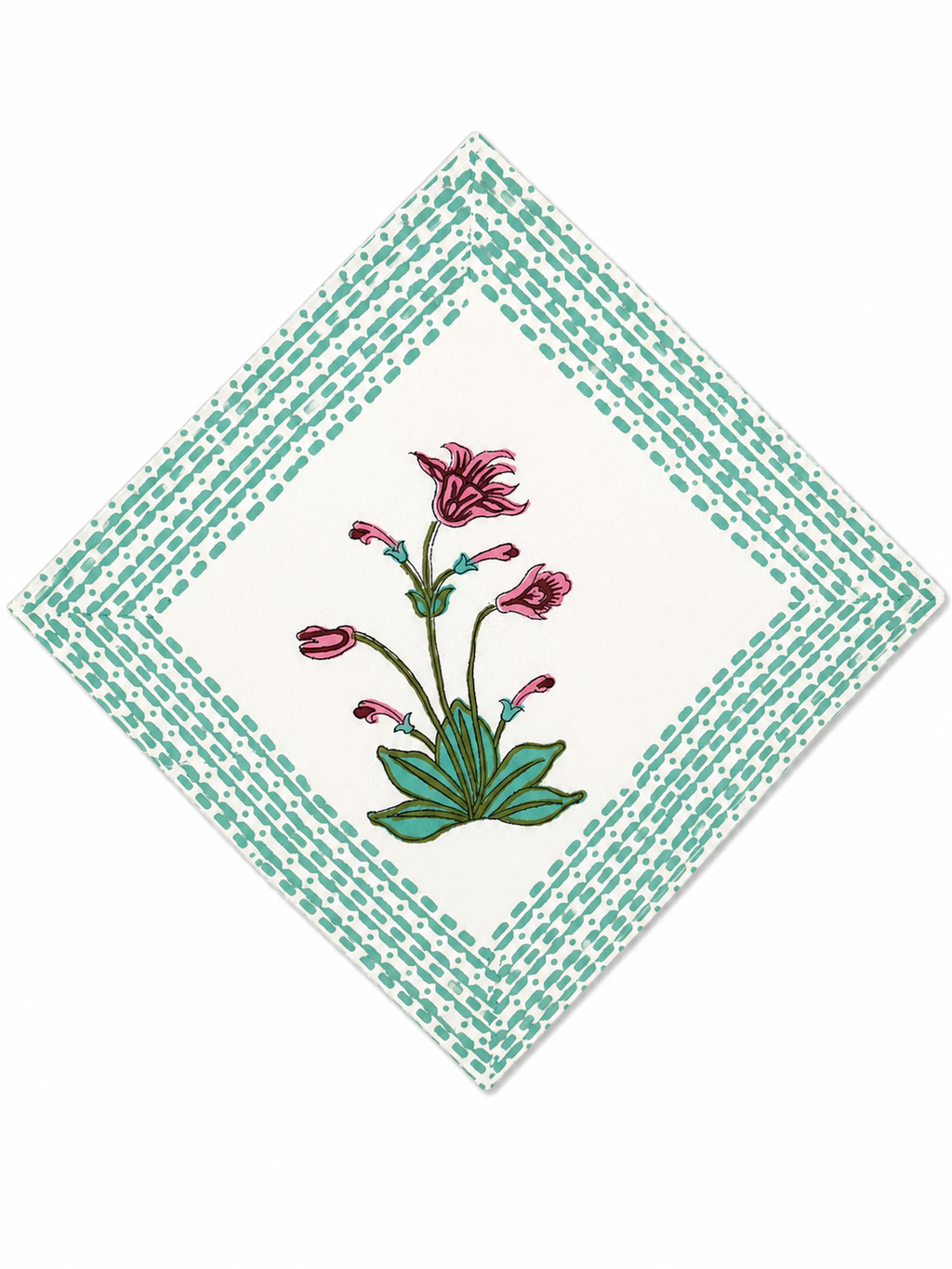 Tulip Hand Block Print Table Set - Sunesa