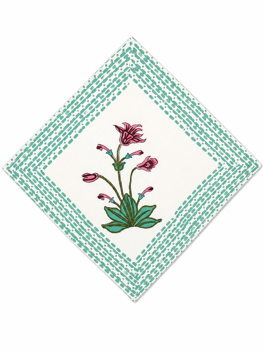 Tulip Hand Block Print Table Set