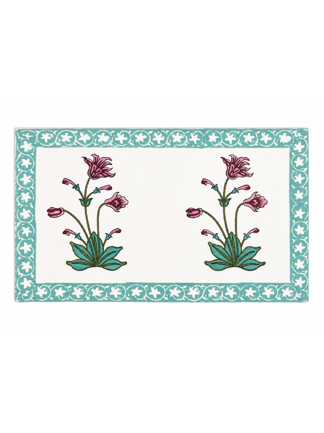Tulip Hand Block Print Table Set