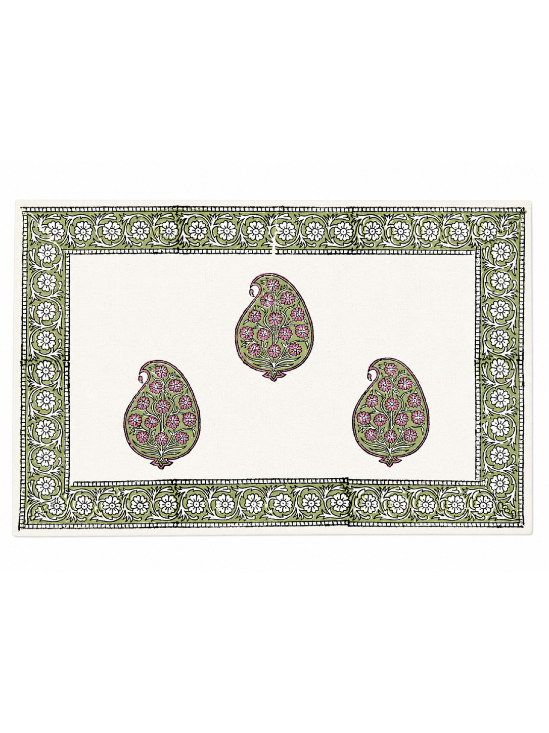 Paisley Hand Block Print Table Set