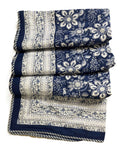 Blue floral hand block print Dohar (Double)