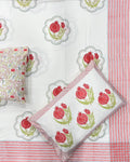 Pomegranate Hand Block Print Bedsheet
